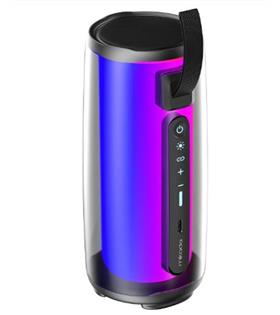 Mikado MD-17BT Capella Siyah 10W 1 RGB Mikrofonlu   Kart-Aux-Usb TWS 1800 mAh Bataryalı Speaker