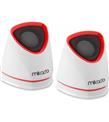 Mikado MD-158 2.0 Beyaz- Kırmızı Usb Speaker