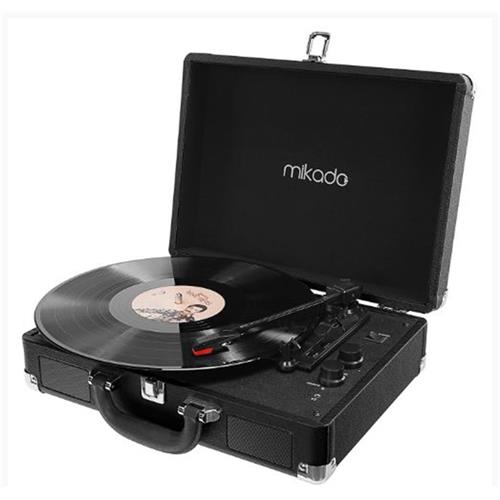 Mikado Nostalgia MN-P317 Siyah Pikap+Rca+Bluetooth Destekli Müzik Kutusu Plakçalar İndirimleri