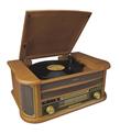 Mikado Nostalgia MN-P325 DÖNENCE Pikap Ahşap 2X5W Stereo Spk MP3 Çalar USB-Radyo-CD-Kaset -BT Müzik_2)