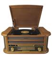Mikado Nostalgia MN-P325 DÖNENCE Pikap Ahşap 2X5W Stereo Spk MP3 Çalar USB-Radyo-CD-Kaset -BT Müzik_1)