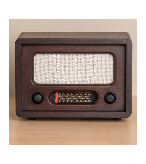 Nostaljı Ahşap Görünümlü Radyo