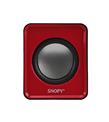 Snopy SN-66 2.0 Kırmızı USB Speaker_3)