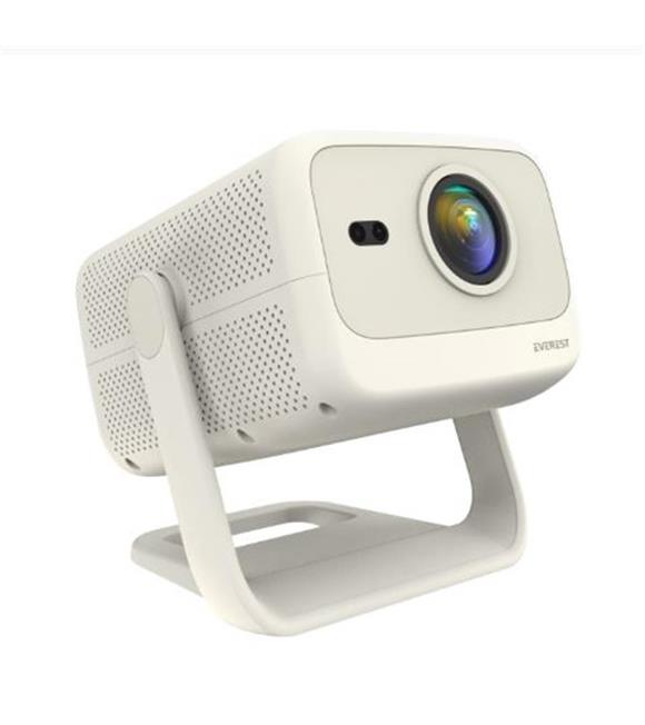 Everest PJ05 Adonis Krem- Beyaz Odaklama 1920-1080p 12.000 Android 9.0 4K  Full HD Projeksiyon Cihaz
