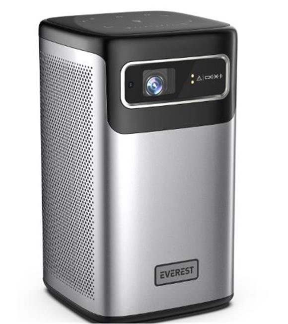 Everest PJ-DLP21 Gri 8000mAh Odaklamalı 960-540 4K 5400 Lümen Android 9.0 Dokunmatik DLP Projeksiyon