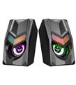 Snopy SN-X25 2.0 Multimedia RGB Işıklı 3W-2 Siyah USB Speaker