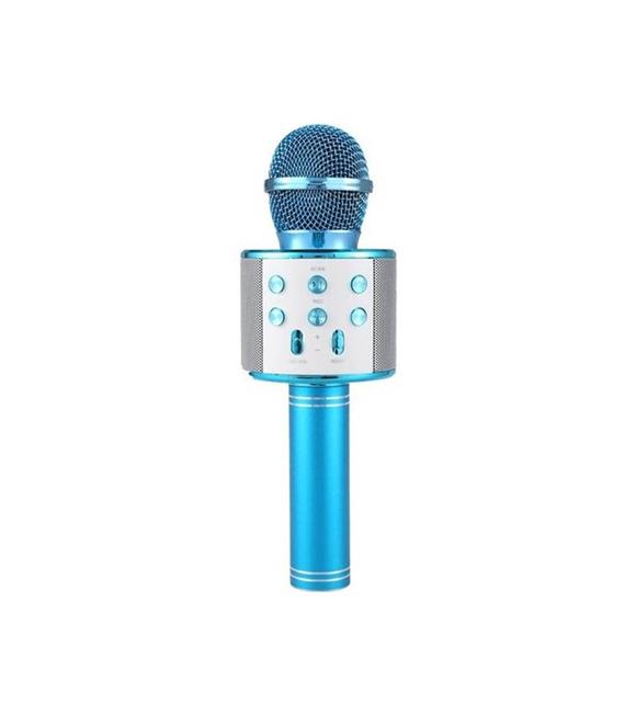 Wster Ws-858 mavi Bluetooth Karaoke Mikrofon