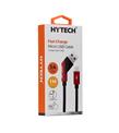 Hytech HY-X215 3A Micro Usb 1m Siyah Data + Sarj Kablosu Cep Telefonu Aksesuarları