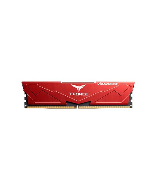 Team T-Force Vulcan Red 16GB (1x16GB) 6000Mhz DDR5 CL38 Kırmızı Gaming Ram (FLRD516G6000HC38A01)