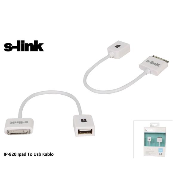 S-link IP-820 Ipad To Usb Dişi Kablo Cep Telefonu Aksesuarları
