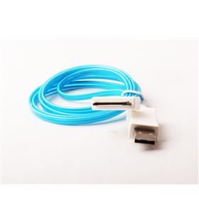 Vcom CU272FS Iphone 4 1mt Ledli Kablo Mavi Cep Telefonu Aksesuarları