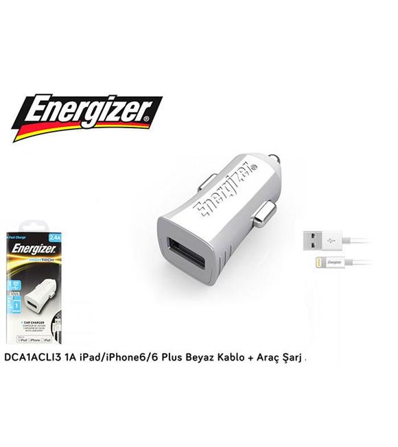 Energizer DCA1ACLI3 1A iPad-iPhone6-6 Plus Beyaz