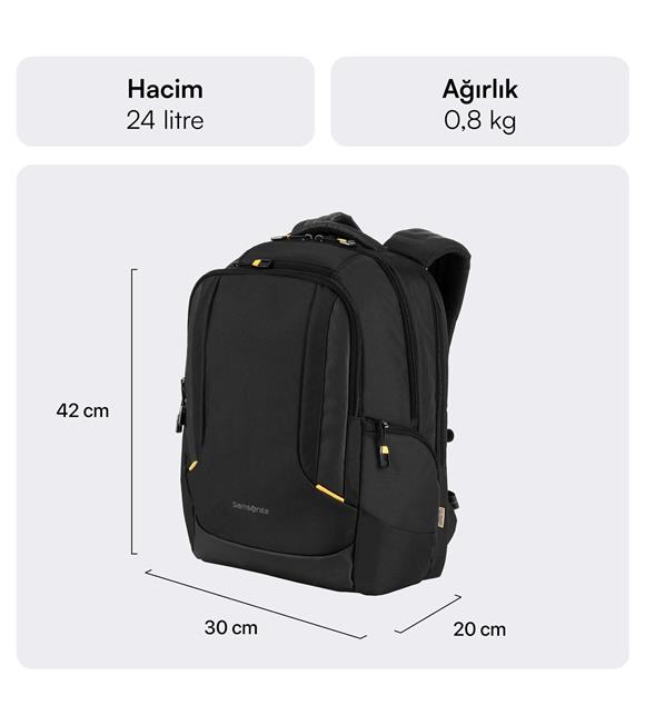 Samsonite GI1-09-003 15.6 Ikonn Locus Notebook Sırt Çantası Siyah