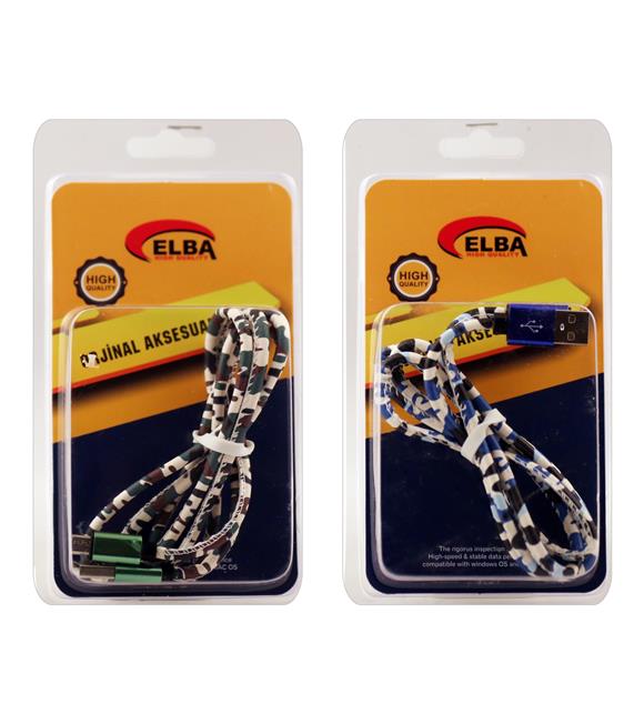 Elba ECK-44M Bağlantı Kablosu Micro 1mt Renkli Cep Telefonu Aksesuarları