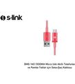 S-link SMG-140 1.3a Micro Usb pembe Data+Şarj Kablosu Cep Telefonu Aksesuarları