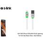 S-link SLP-503 iPhone 5-5s-6-6 Plus Lightning 1m Hızlı Şarj Beyaz Data + Şarj Kablosu
