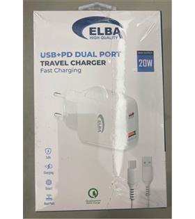 ELB44 ELBA 20W 2Lİ PD+USB TYPE-C SET