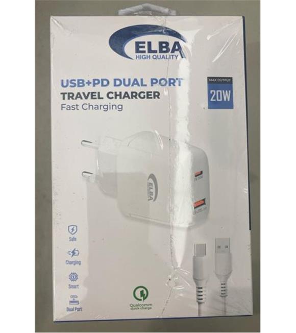 ELB44 ELBA 20W 2Lİ PD+USB TYPE-C SET