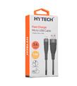 Hytech HY-X225 3A Micro Usb 1m Gri Data + Sarj Kablosu Cep Telefonu Aksesuarları