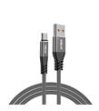 Hytech HY-X2103M 3A Micro Usb 3mt Gri Data + Sarj Kablosu Cep Telefonu Aksesuarları