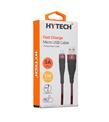 Hytech HY-X225 3A Micro Usb 1m Kırmızı Data + Sarj Kablosu Cep Telefonu Aksesuarları