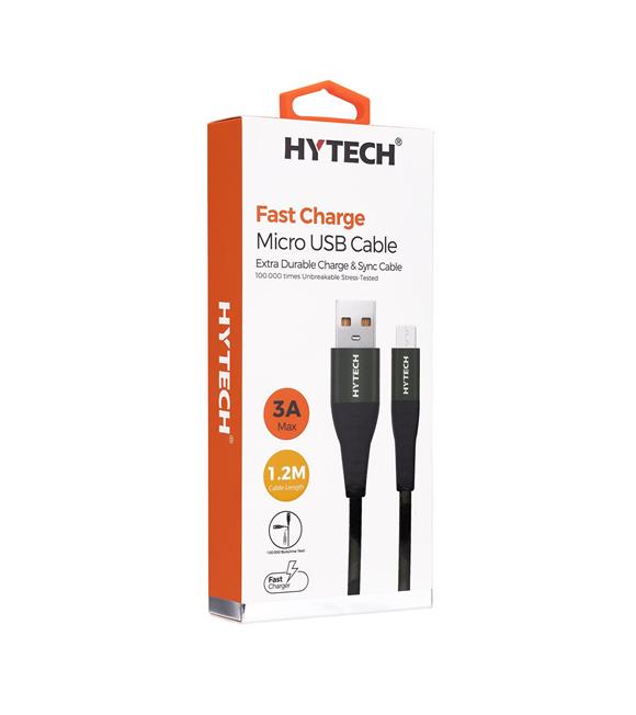 Hytech HY-X275 1.2M 3A Micro Usb Kamuflaj Desenli Kılıflı Yeşil Data + Sarj Kablosu Cep Telefonu Aksesuarları