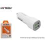 Hytech HY-X40 3.4A Hızlı Şarj 2 USB Beyaz Araç Şar
