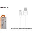 Hytech HY-X104 0.25m 2A Type-C Beyaz Şarj Kablosu Cep Telefonu Aksesuarları