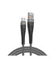 Hytech HY-X2252M 3A Micro Usb 2mt Gri Data + Sarj Kablosu Cep Telefonu Aksesuarları