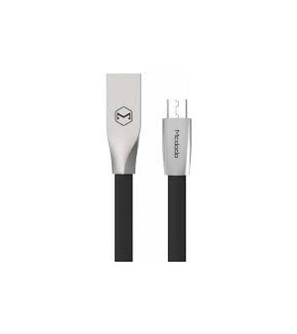 Mcdodo Ca-1251 2.4A 1Mt Çinko Alışım Yassı Dörtgen Micro Usb Data Siyah