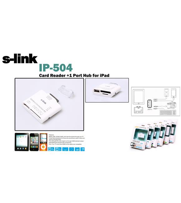 S-link IP-504 Ipad 5in1 Kart Okuyucu