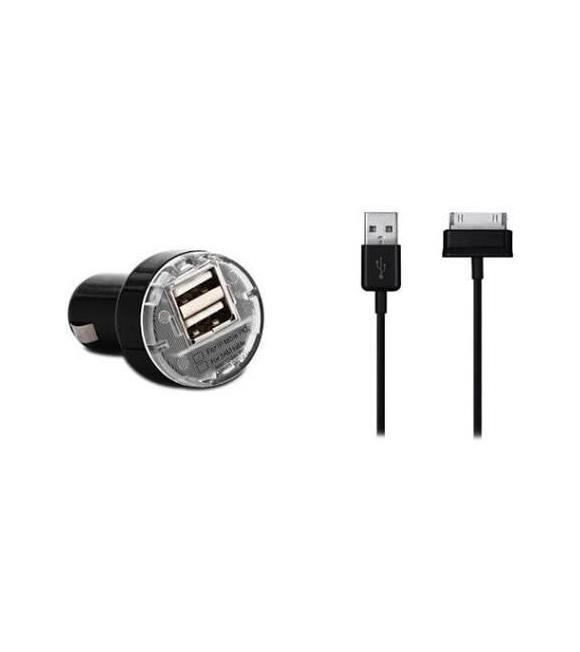 S-link SMG-482 Samsung Tabletler 2İn1 2000mah 2 Usb Araba Şarj Kablosu