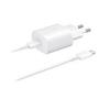 SAMSUNG TA800 Fast Charging Beyaz 25W Adaptör + Type-C To Type-C Kablo Şarj Aleti
