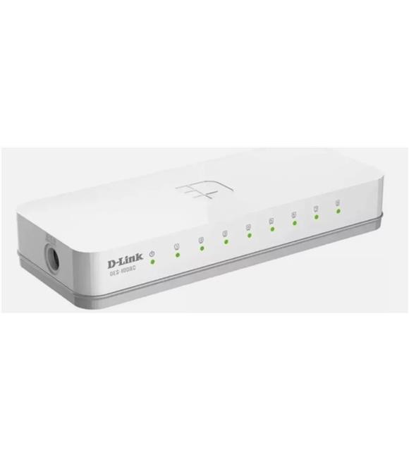 D-Link DES-1008C-E 8 Port 100Mbps Plastik Kasa Masaüstü Ethernet Switch