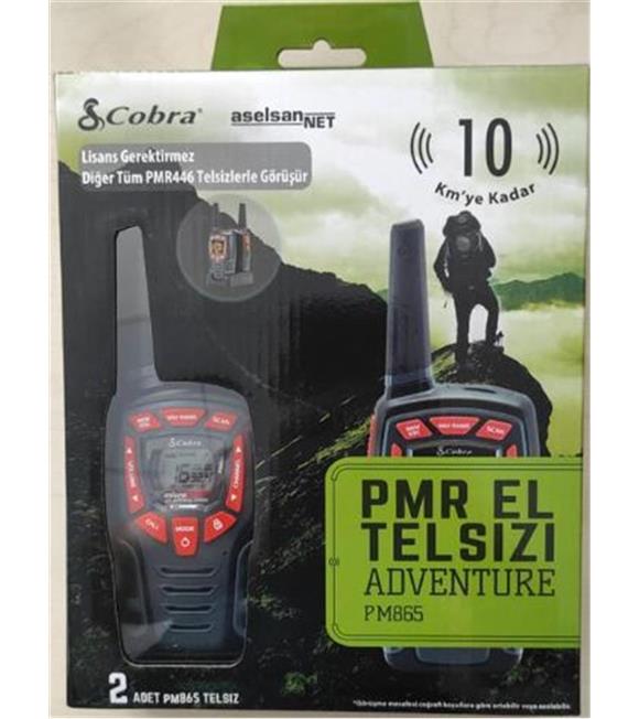 Aselsan PM-865 Pmr El Telsizi 2li Paket 8 Kanal+121 Alt Kanal  8 Km