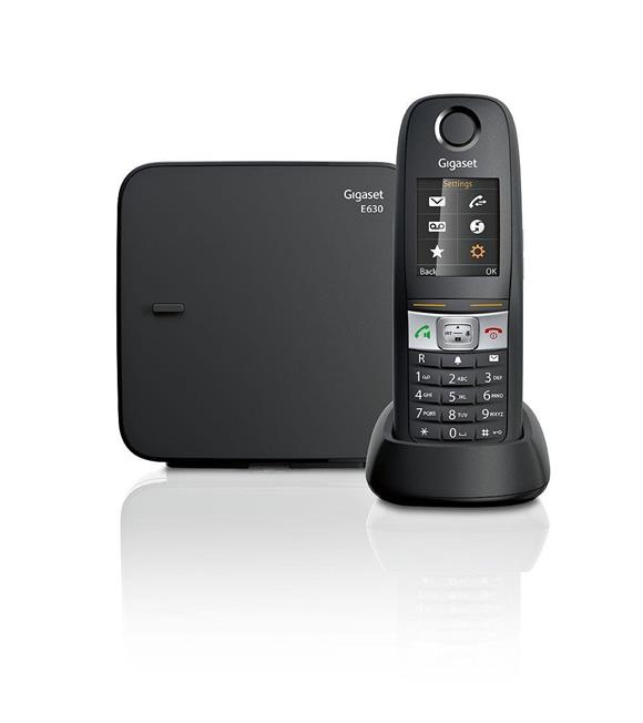 Gigaset E630 Siyah Telsiz Dect Telefon Işıklı Renkli Ekran Sms