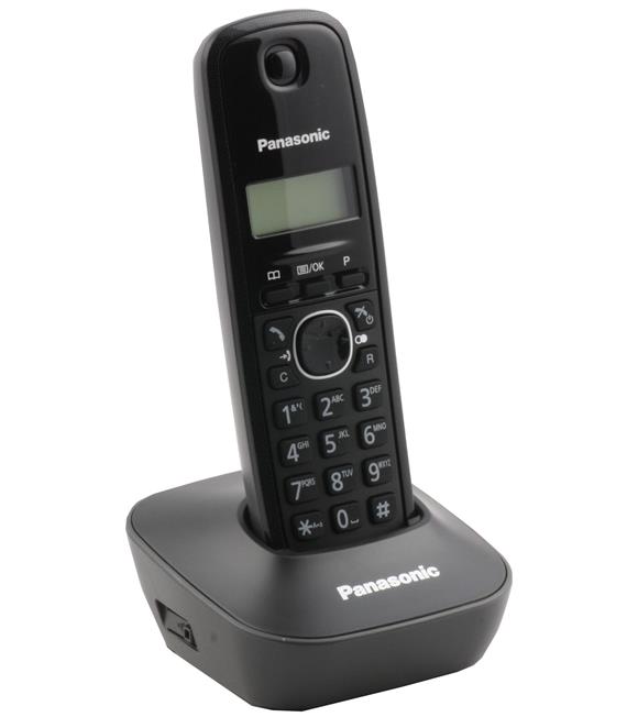 Panasonic KX-TG1611 Siyah Telsiz Dect Telefon 50 Rehber