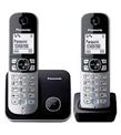 Panasonic KX-TG6812 Siyah Telsiz Dect Telefon Duo 2li 1.8