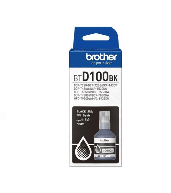 Brother BTD100BK Black Siyah 7.500 Sayfa Şişe Mürekkep DCP-T230-T430-T530-T730-T830  MFC-T930-T935