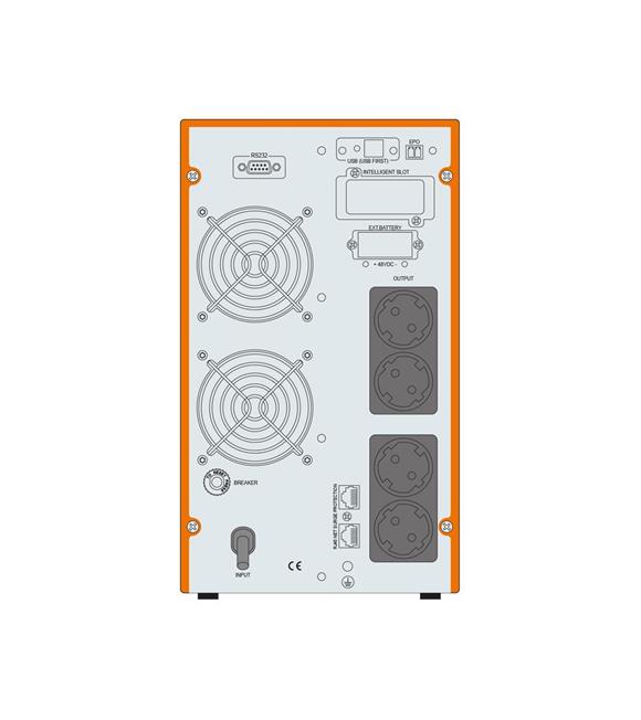 Makelsan Powerpack SE Serisi 2 kVA Online 1F-1F 4-7Ah Akü Güç Kaynağı Kesintisiz Güç Kaynağı(UPS)
