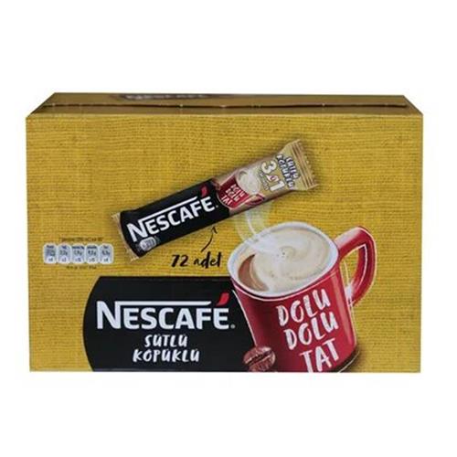 Nestle Nescafe 3ü1 Arada Sütlü Köpüklü 72 Adet 17,4gr 12584220 Nescafe Ürünlerinde %5 İndirim!