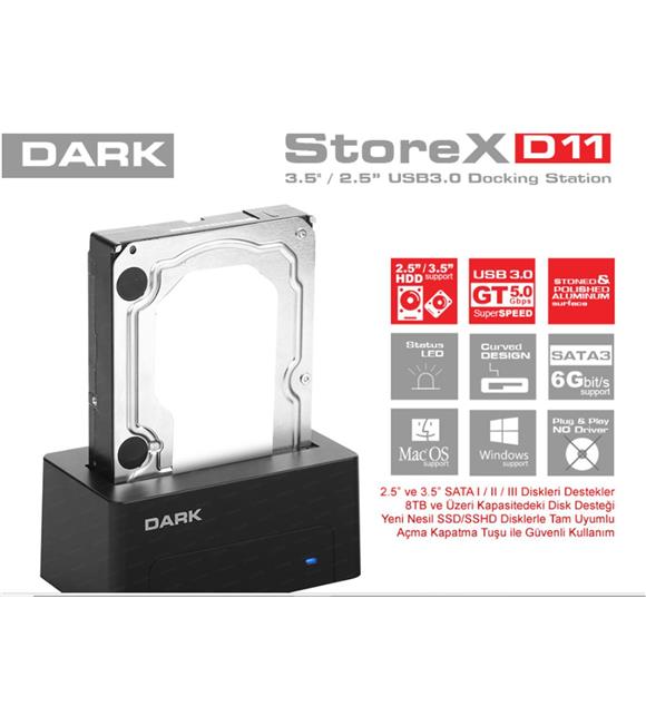 Dark StoreX.D11 3.5"-2.5" SB 3.0 SATA Disk İstasyo