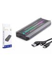 HADRON HDX1775 SSD KUTU TYPE-C3.1 + USB3.0 NVME M2 CHIP RTL9210 SİYAH