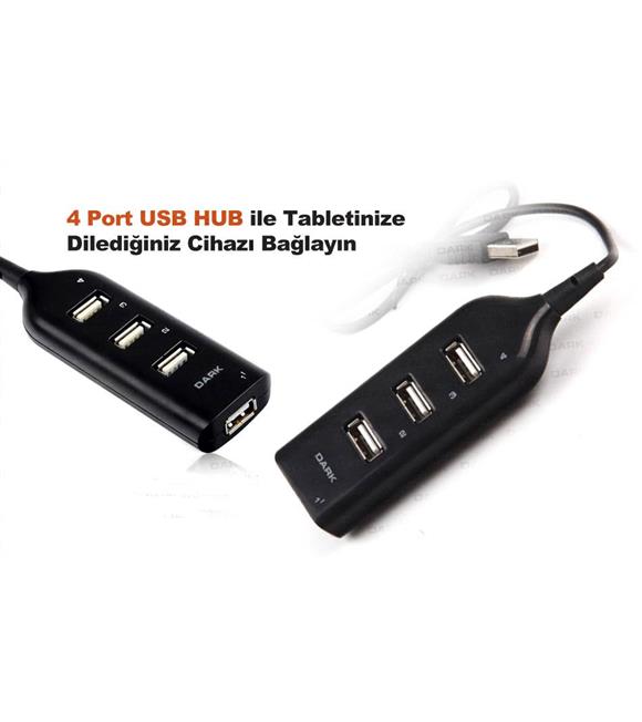 DARK DK-AC-USB24 4 PORT 2.0 SİYAH USB ÇOKLAYICI