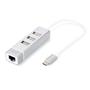 Digitus DA-70253 USB Type-C™ 3-Port Hub + Fast Ethernet LAN Adapter