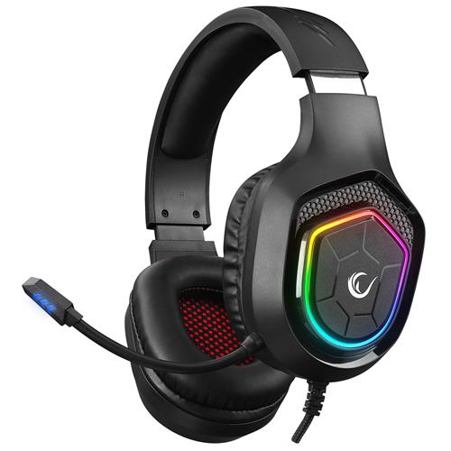 Rampage RM-K90 VECTOR Siyah RGB Led Type-C Gaming Mikrofonlu Oyuncu Kulaklığı Yaza Özel