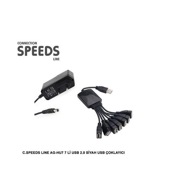 C.Speed Adaptörlü 7 Port Usb Çoklayıcı