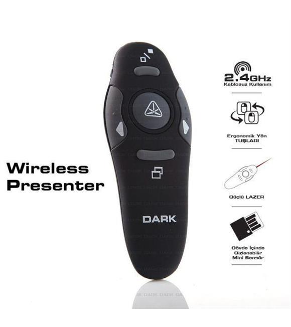 Dark DK-AC-WP03, USB, Kablosuz Presenter RF,Sunum