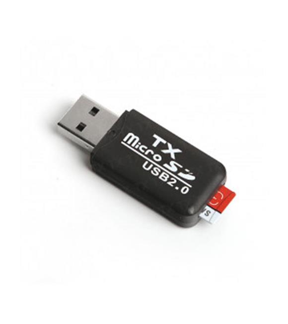 TX UCR204 USB 2.0 MicroSD Kart Okuyucu - Siyah