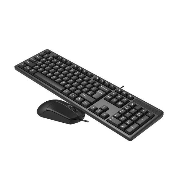 A4 Tech KR-3330S Silent Q Usb Fn-Multimedya Klavye + Optik Mouse Set Sessiz